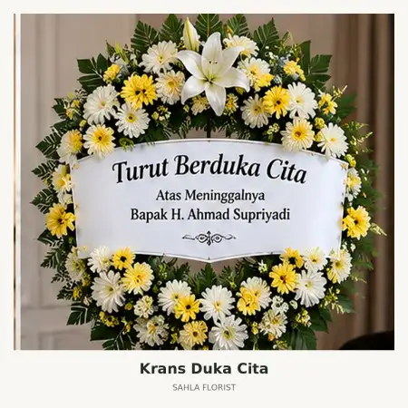 Krans Bunga Duka Medan Baru